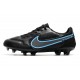 Chaussures Nike Tiempo Legend 9 Elite FG Noir Gris Acier