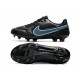 Chaussures Nike Tiempo Legend 9 Elite FG Noir Gris Acier