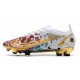 Nike Mercurial Vapor XIV Elite FG Blanc Rouge Bleu Or