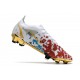 Nike Mercurial Vapor XIV Elite FG Blanc Rouge Bleu Or