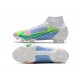 Nike Mercurial Superfly VIII Elite FG Blanc Bleu Volt