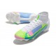 Nike Mercurial Superfly VIII Elite FG Blanc Bleu Volt