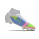 Nike Mercurial Superfly VIII Elite FG Blanc Bleu Volt