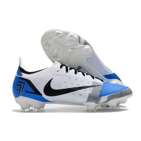 Nike Mercurial Vapor XIV Elite FG Blanc Bleu Noir