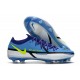 Crampon Nike Phantom GT2 Elite FG Sapphire Volt Gris Brouillard Bleu