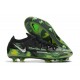 Crampon Nike Phantom GT2 Elite FG Noir Platine Métallique Vert Strike