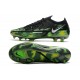 Crampon Nike Phantom GT2 Elite FG Noir Platine Métallique Vert Strike