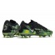 Crampon Nike Phantom GT2 Elite FG Noir Platine Métallique Vert Strike