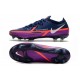 Crampon Nike Phantom GT2 Elite FG Bleu Marine Blanc Violet