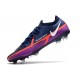 Crampon Nike Phantom GT2 Elite FG Bleu Marine Blanc Violet