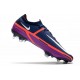 Crampon Nike Phantom GT2 Elite FG Bleu Marine Blanc Violet