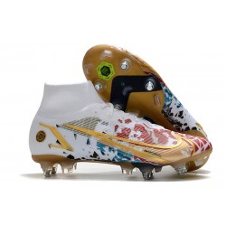 Nike Mercurial Superfly 8 Elite SG-Pro AC Bianco Rouge Bleu Or