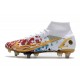 Nike Mercurial Superfly 8 Elite SG-Pro AC Bianco Rouge Bleu Or