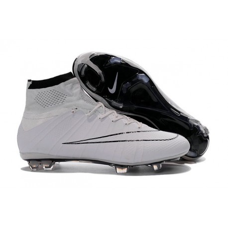 Nouvelles 2016 Nike Mercurial Superfly FG ACC Crampons Football Blanc Noir