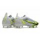 Nike Mercurial Vapor 14 Elite SG Silver Safari - Blanc Noir Argenté Jaune Fluo