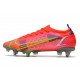 Nike Mercurial Vapor 14 Elite SG-Pro AC Hommes Rubis Argent Metallique