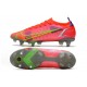 Nike Mercurial Vapor 14 Elite SG-Pro AC Hommes Rubis Argent Metallique