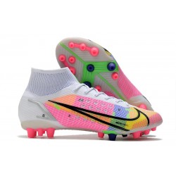 Nike Mercurial Superfly VIII Elite AG Blanc Multicolore