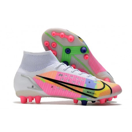 Nike Mercurial Superfly VIII Elite AG Blanc Multicolore