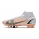 Nike Mercurial Superfly VIII Elite AG Blanc Noir Carmin Rose