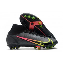 Nike Mercurial Superfly VIII Elite AG Black x Prism - Noir Jaune Rouge