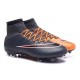 Nouvelles 2016 Nike Mercurial Superfly FG ACC Crampons Football Noir Orange