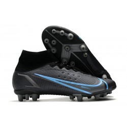 Nike Mercurial Superfly VIII Elite AG Noir Gris Acier