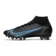 Nike Mercurial Superfly VIII Elite AG Noir Gris Acier