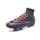 Nouvelles 2016 Nike Mercurial Superfly FG ACC Crampons Football Noir Orange