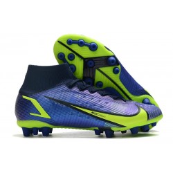 Nike Mercurial Superfly VIII Elite AG Sapphire Volt Bleu