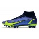 Nike Mercurial Superfly VIII Elite AG Sapphire Volt Bleu