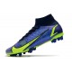 Nike Mercurial Superfly VIII Elite AG Sapphire Volt Bleu