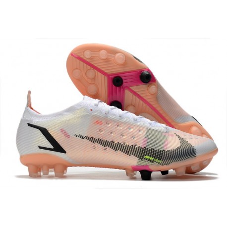 Nike Mercurial Vapor XIV Elite AG Chaussure Blanc Noir Carmin Rose