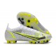 Nike Mercurial Vapor XIV Elite AG Chaussure Silver Safari - Blanc Noir Argenté Jaune Fluo