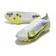 Nike Mercurial Vapor XIV Elite AG Chaussure Silver Safari - Blanc Noir Argenté Jaune Fluo