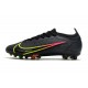 Nike Mercurial Vapor XIV Elite AG Chaussure Black x Prism - Noir Jaune Rouge