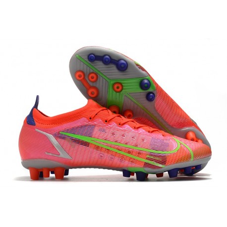 Nike Mercurial Vapor XIV Elite AG Chaussure Rubis Argent Metallique