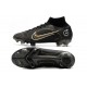 Nike Mercurial Superfly 8 Elite FG Noir Or Métallique Argent étallique