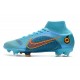 Chaussure Nike Mercurial Superfly 8 Elite FG Bleu Chlorine Orange Laser Marina