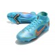 Chaussure Nike Mercurial Superfly 8 Elite FG Bleu Chlorine Orange Laser Marina