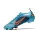 Nike Mercurial Vapor 14 Elite FG Bleu Chlorine Orange Laser Marina