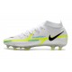 Nike Phantom GT2 Elite DF FG Ballon Gris Bleu Foncé Marina