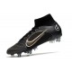 Nike Mercurial Superfly 8 Elite SG-Pro AC Noir Or Métallique Argent Métallique