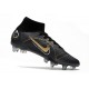 Nike Mercurial Superfly 8 Elite SG-Pro AC Noir Or Métallique Argent Métallique