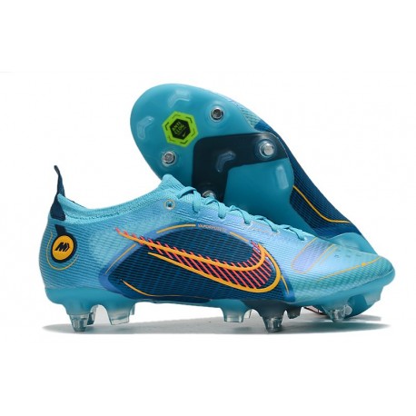 Nike Mercurial Vapor 14 Elite SG-Pro AC Hommes Bleu Chlorine Orange Laser Marina