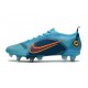 Nike Mercurial Vapor 14 Elite SG-Pro AC Hommes Bleu Chlorine Orange Laser Marina