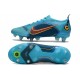 Nike Mercurial Vapor 14 Elite SG-Pro AC Hommes Bleu Chlorine Orange Laser Marina