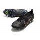 Nike Mercurial Vapor 14 Elite SG-Pro AC Hommes Noir Or Métallique Argent Métallique