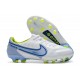 Chaussures Nike Tiempo Legend 9 Elite FG Blanc Bleu