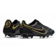 Nike Tiempo Legend 9 Elite FG Noir Gris Foncé Métallique Anthracite